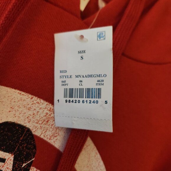 Captain America Red Hoodie Sweatshirt Marvel Size Small NWT - Picture 5 of 10